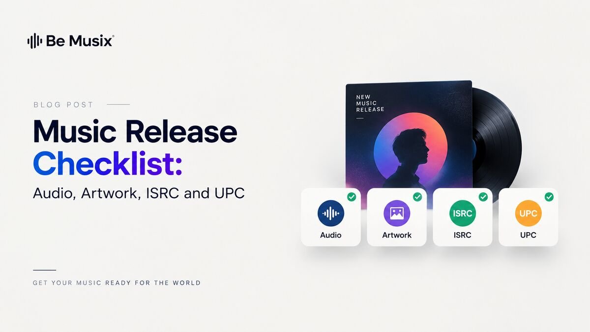 Music Release Checklist: Audio, Artwork, ISRC and UPC